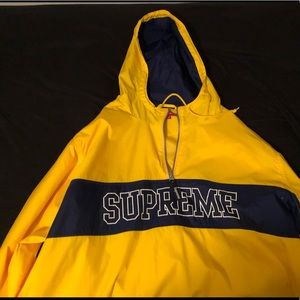 Supreme Ripstop Pullover (Yellow/Navy)